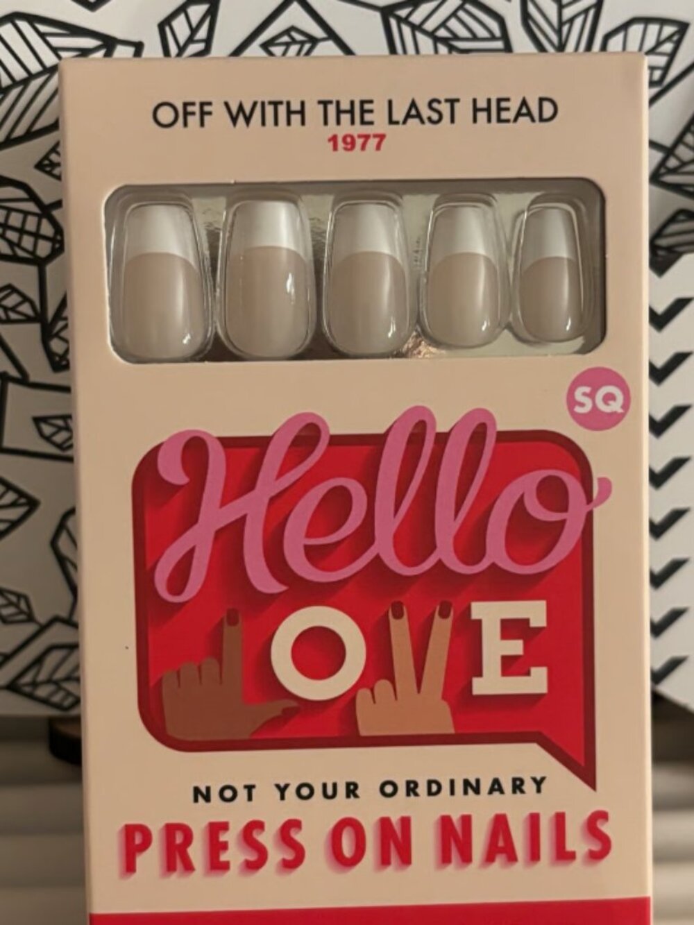 Hello Love Off With The Last Head Press On Nails